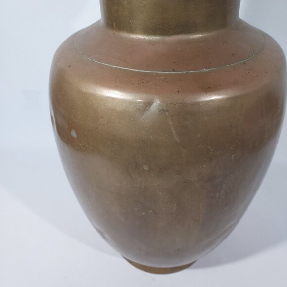 Copper Urn Vase 18" h 31" Diam Center Umbrella, Walking Stick Cottagecore Farm - Picture 15 of 16
